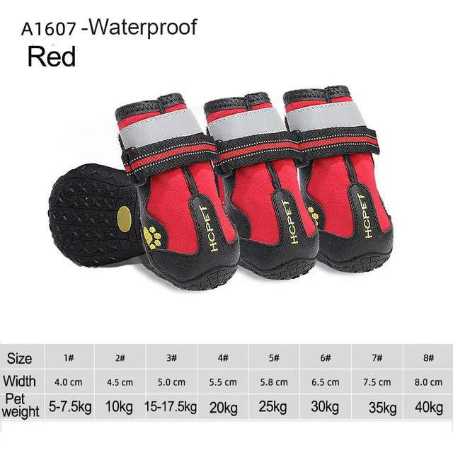 4pcs/set Pet Dog Shoes